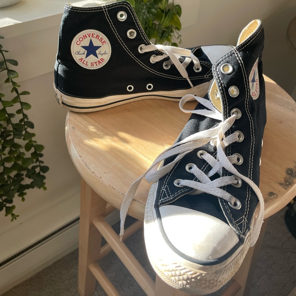 Converse Black and White High-Top Sneakers